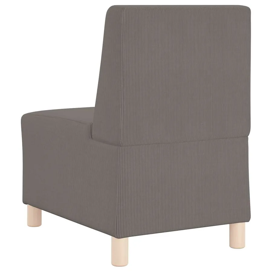 Unité de Sofa Modulaire Sans Accoudoirs 3 pcs Gris clair - 7