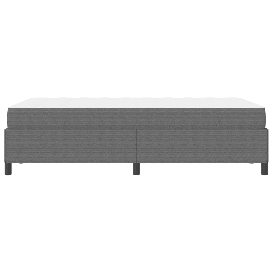 Cadre de lit avec matelas Gris clair 120 x 190 cm tissu - 6