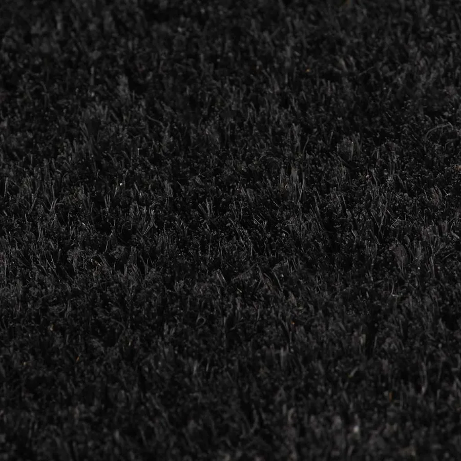 Tapis de porte noir 80x100 cm fibre de coco touffeté - 3