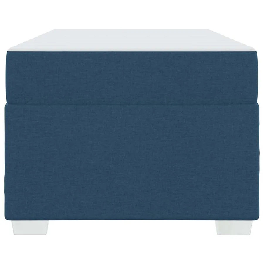 Cadre de lit avec matelas Bleu 90 x 200 cm tissu - 5