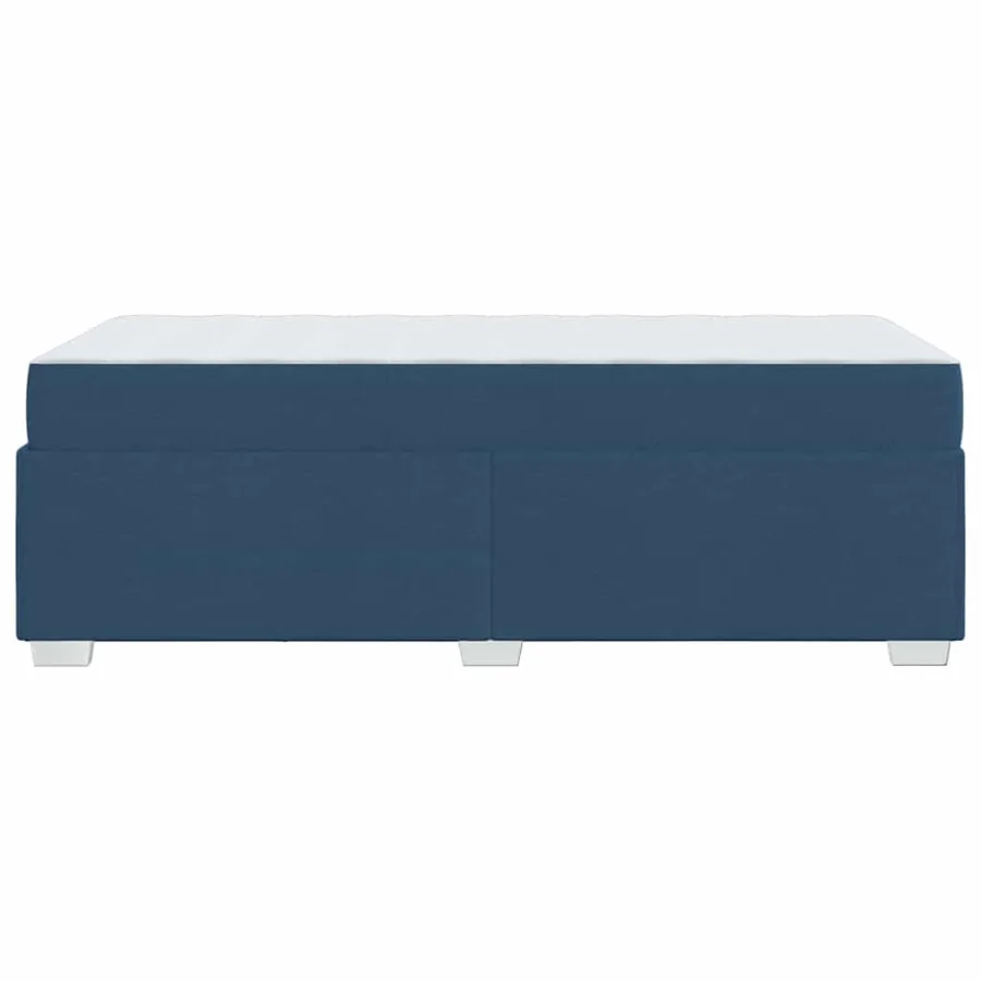 Cadre de lit avec matelas Bleu 90 x 200 cm tissu - 6