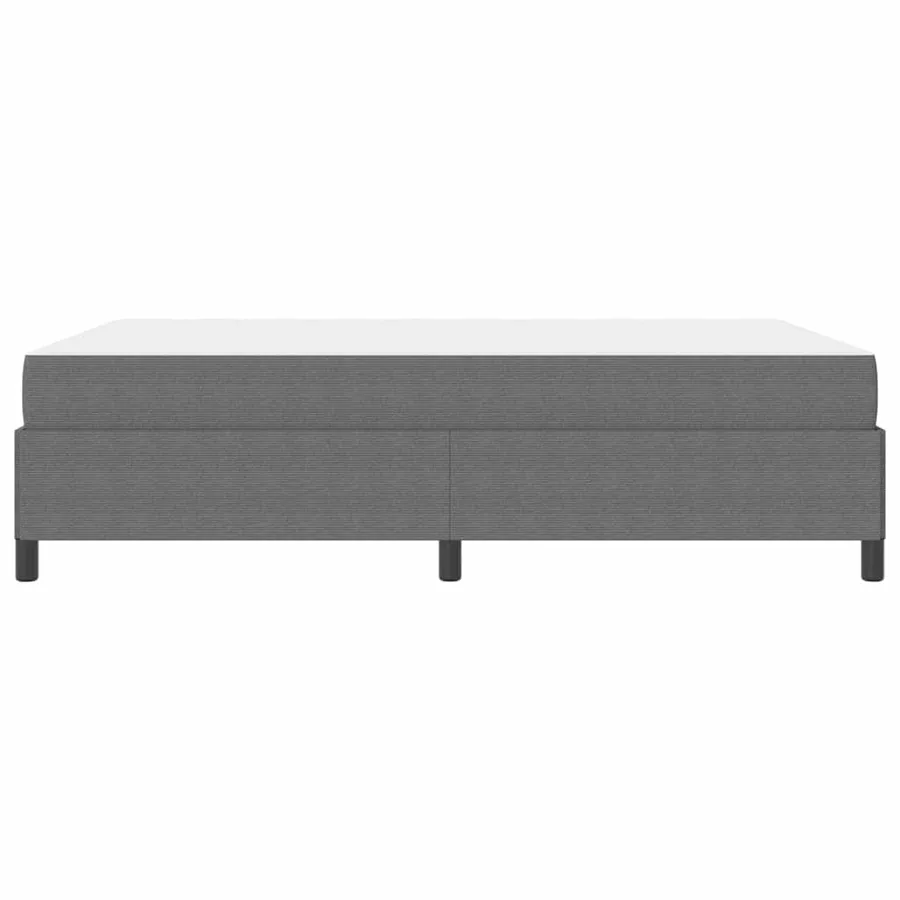 Cadre de lit avec matelas Gris clair 140 x 200 cm tissu - 6