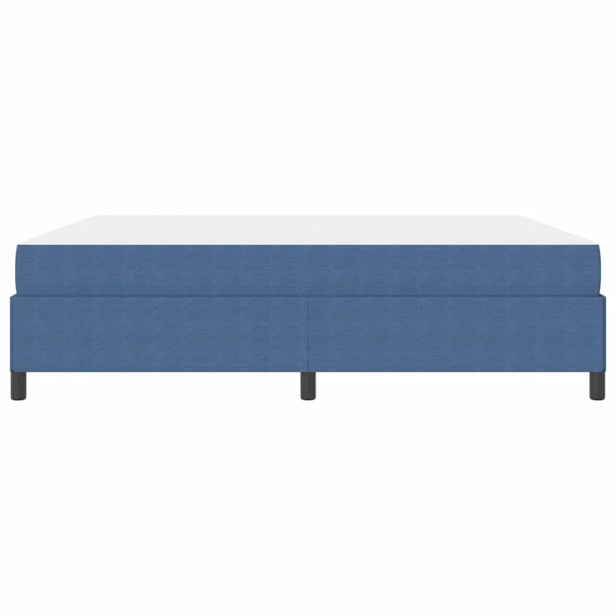 Cadre de lit avec matelas Bleu 180 x 200 cm tissu - 6
