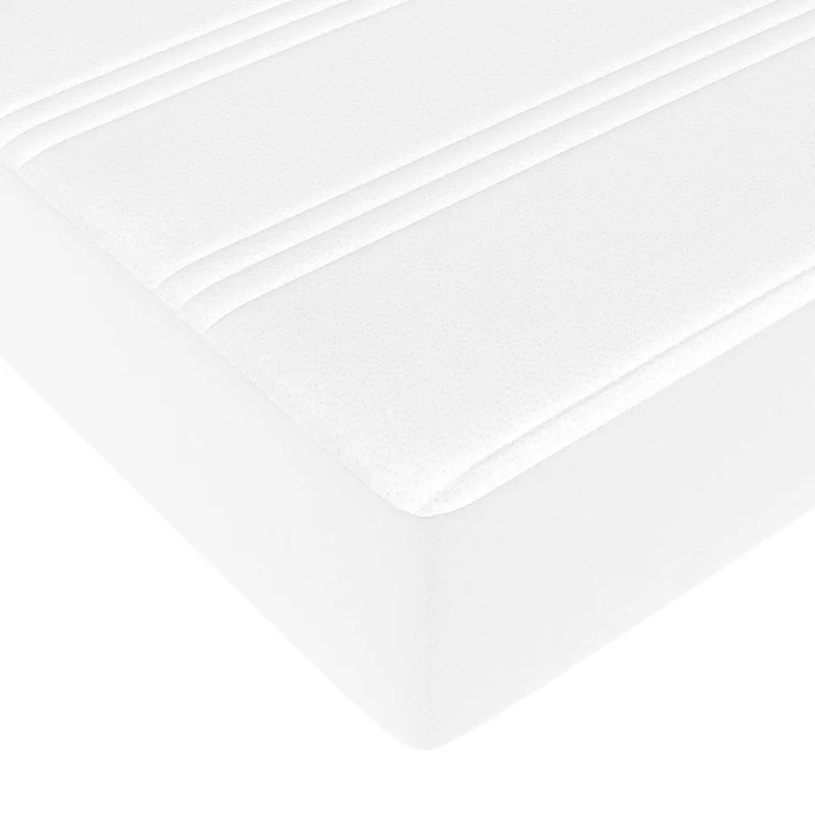 Cadre de lit avec matelas Autre 2 pcs Blanc PVC - 11