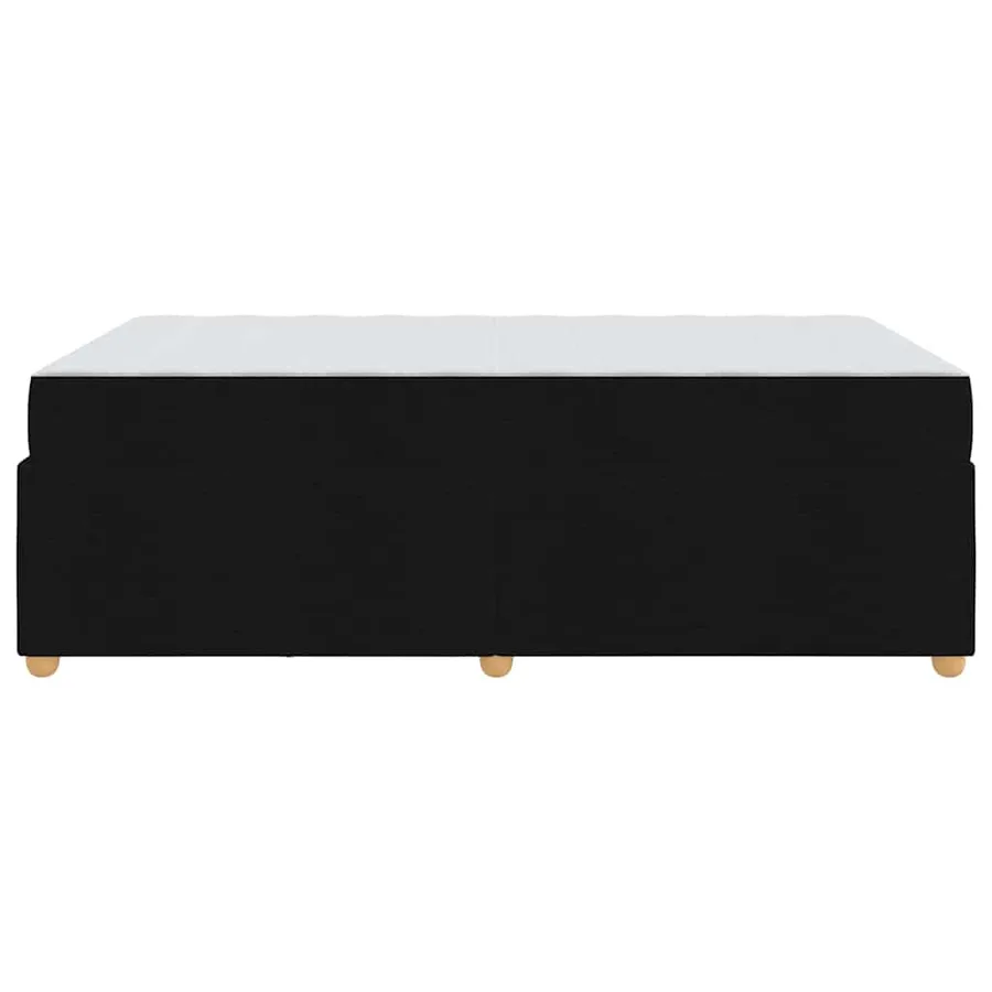 Cadre de lit avec matelas Noir 120 x 200 cm tissu - 6