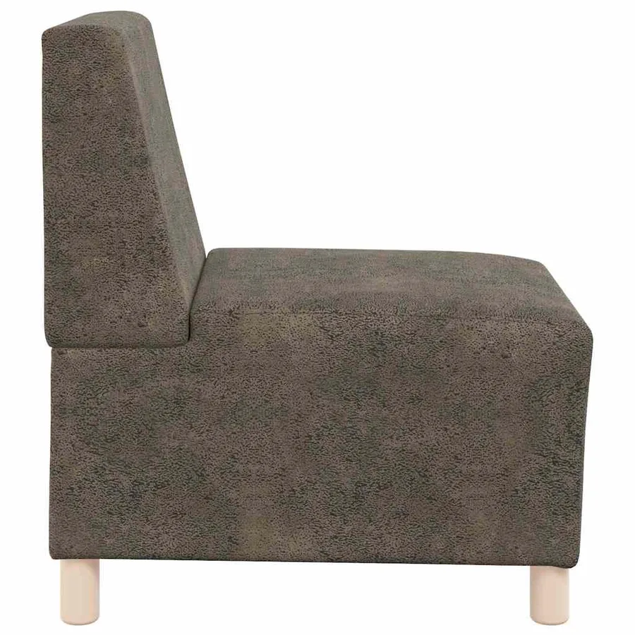 Unité de Sofa Modulaire Sans Accoudoirs 3 pcs Gris foncé - 6