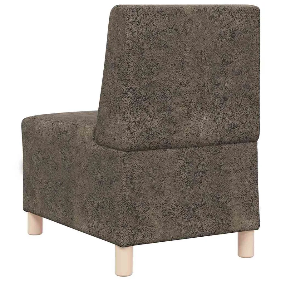 Unité de Sofa Modulaire Sans Accoudoirs 3 pcs Gris foncé - 7