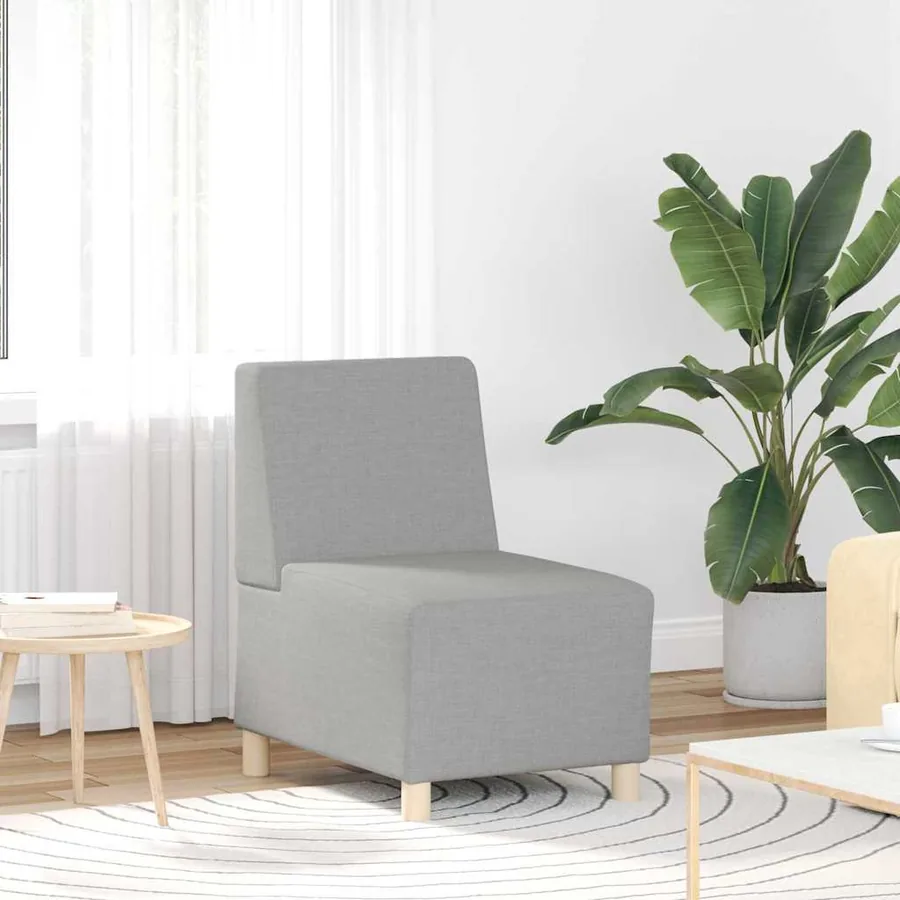Unité de Sofa Modulaire Sans Accoudoirs 3 pcs Gris nuage - 3