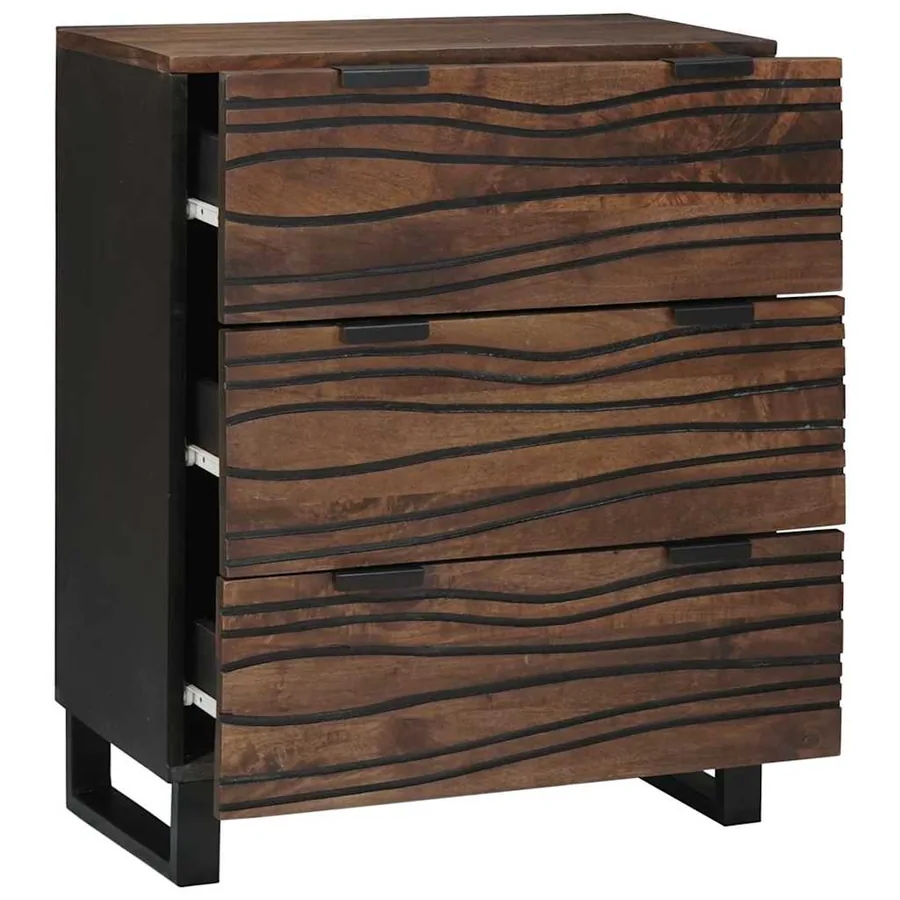 Ensemble de buffet 2 pcs Noyer 120 x 33,5 x 75 cm - 2