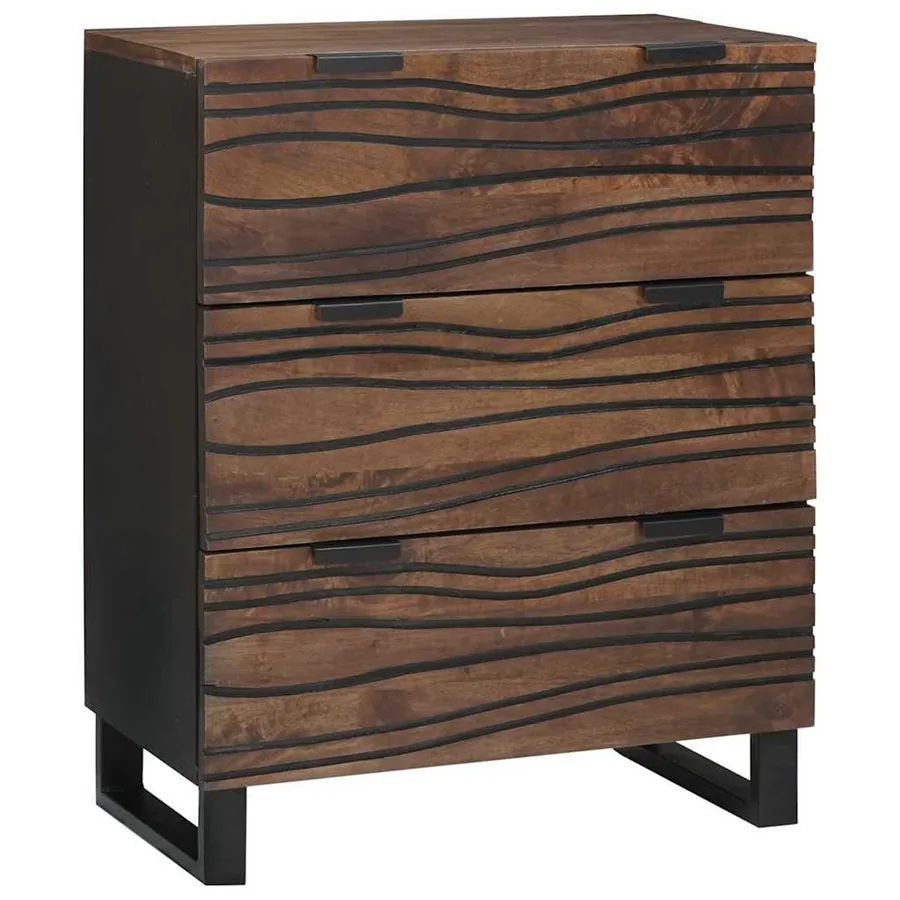 Ensemble de buffet 2 pcs Noyer 120 x 33,5 x 75 cm - 3