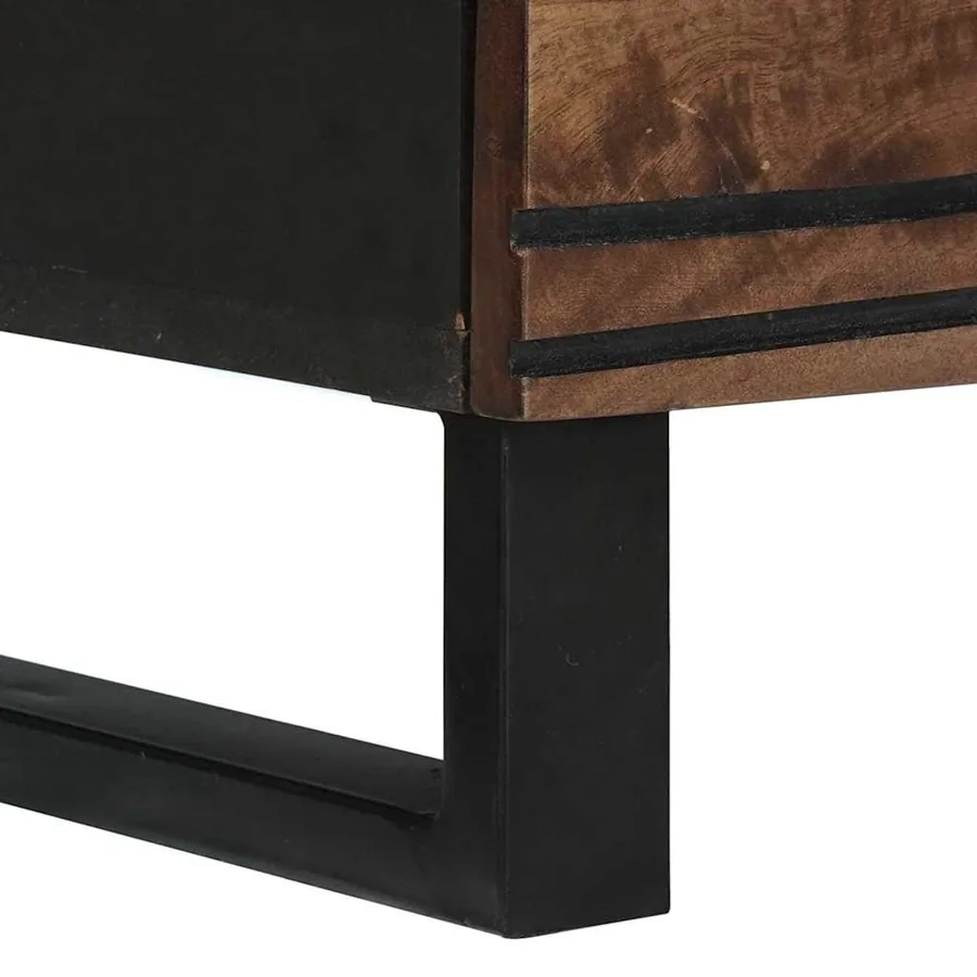 Ensemble de buffet 2 pcs Noyer 120 x 33,5 x 75 cm - 7