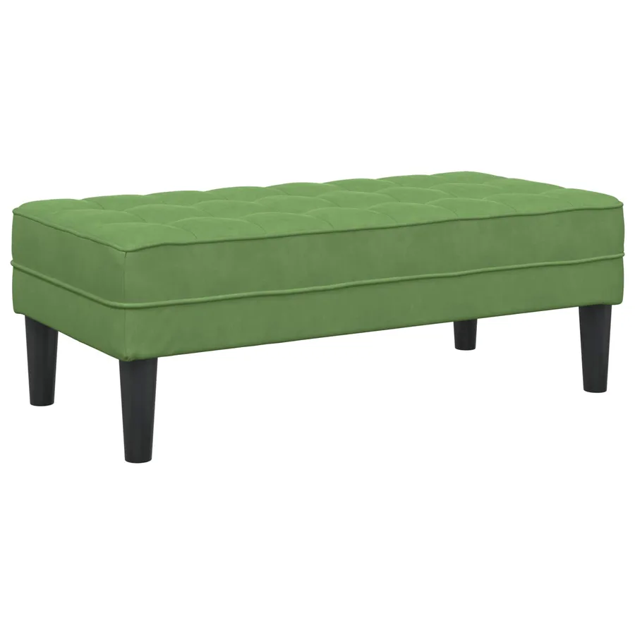 Ensemble de Canapés avec coussin 2 pcs Vert clair Polyester - 4