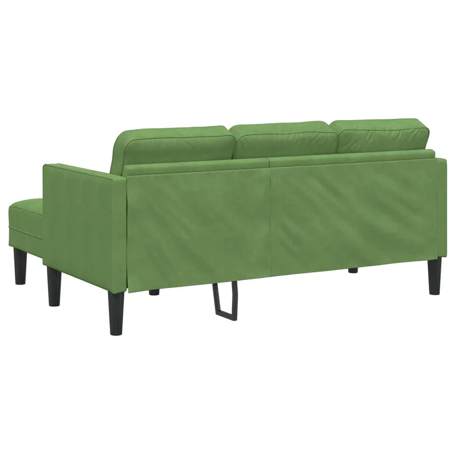 Ensemble de Canapés avec coussin 2 pcs Vert clair Polyester - 6