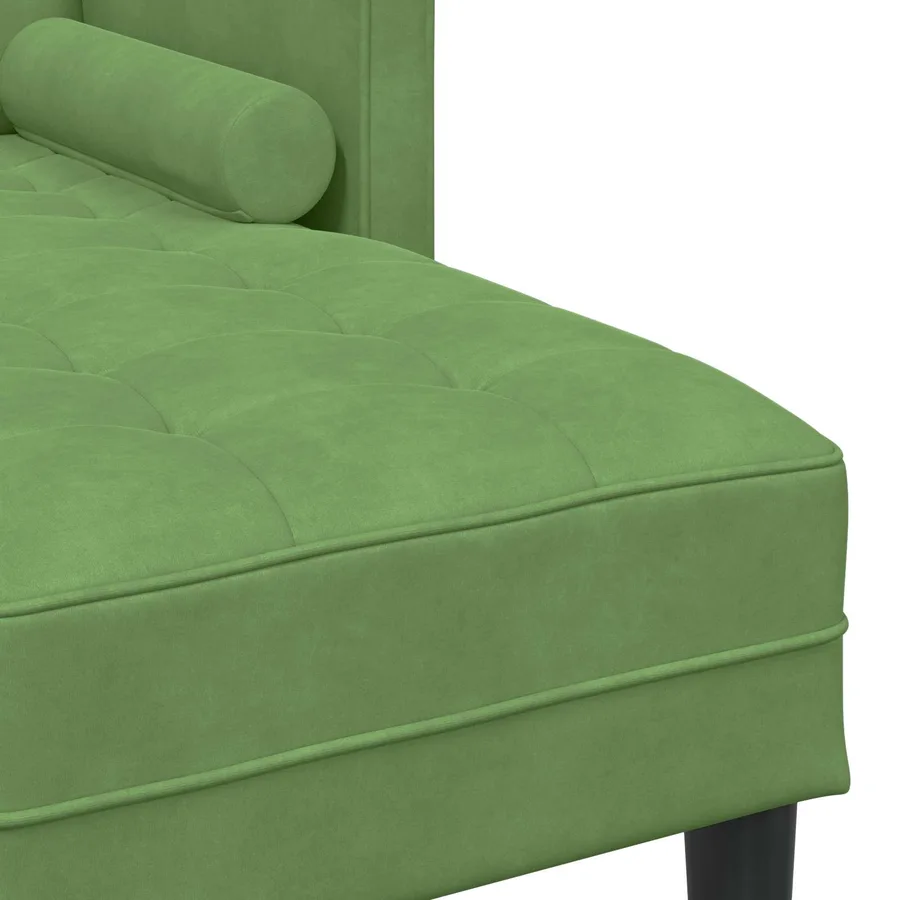 Ensemble de Canapés avec coussin 2 pcs Vert clair Polyester - 7