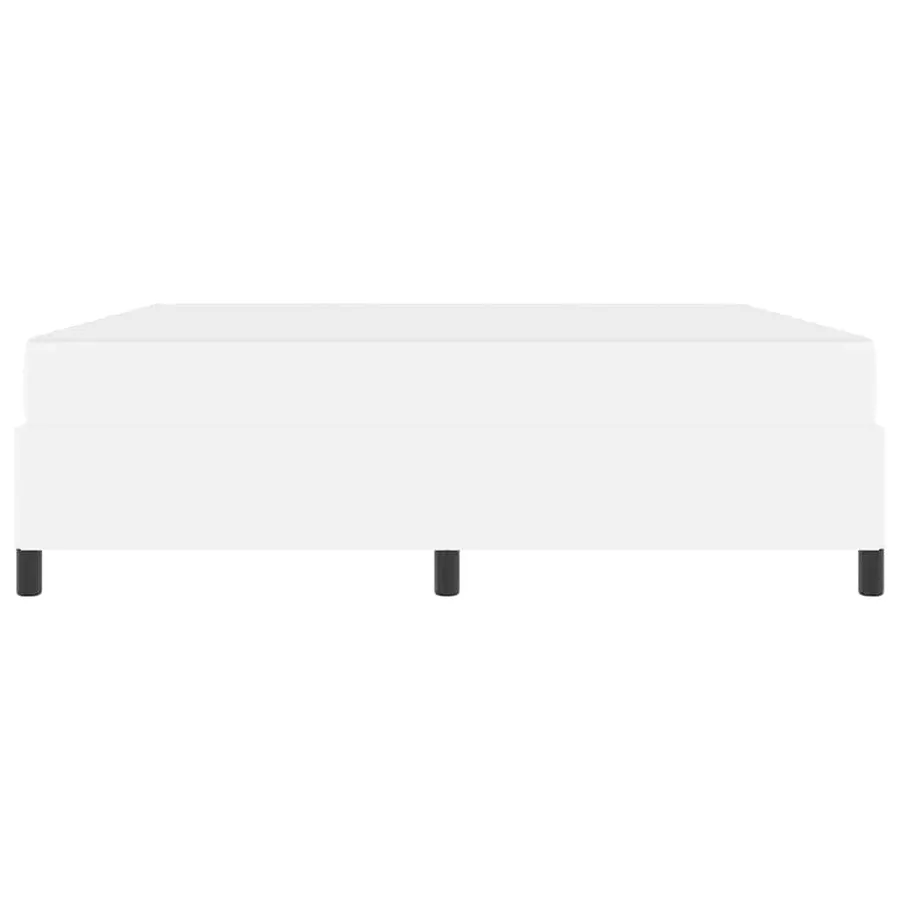 Cadre de lit avec matelas Blanc 180 x 200 cm tissu - 7