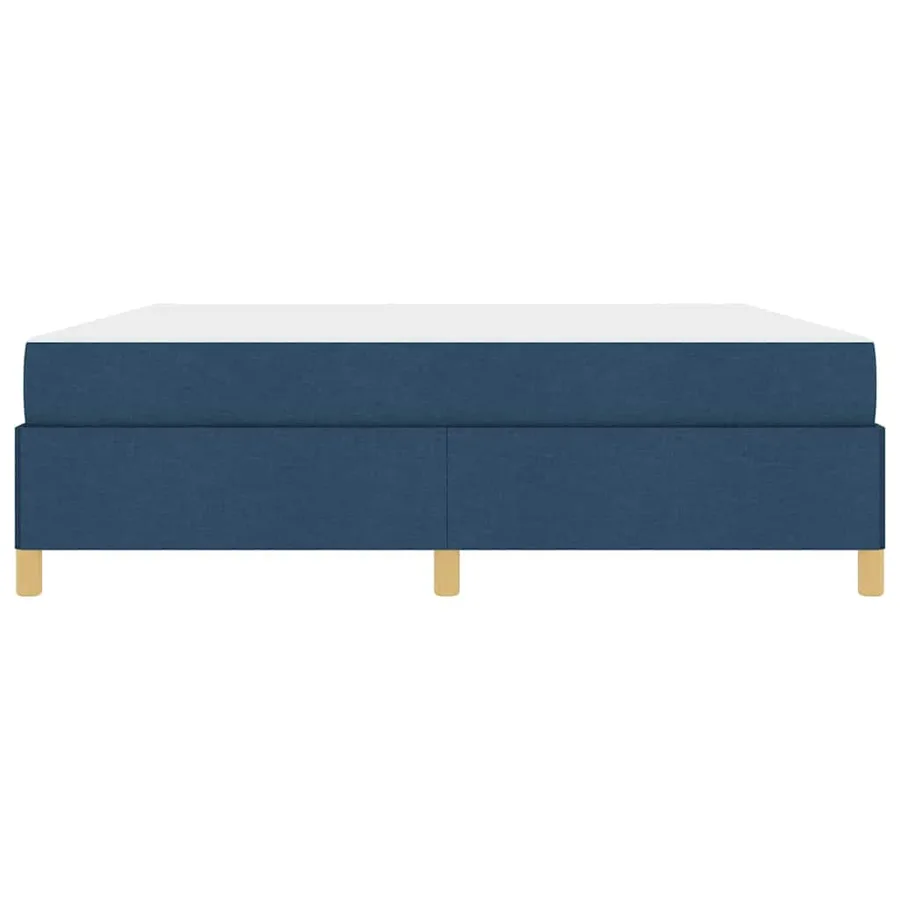 Cadre de lit avec matelas Bleu 180 x 200 cm tissu - 7