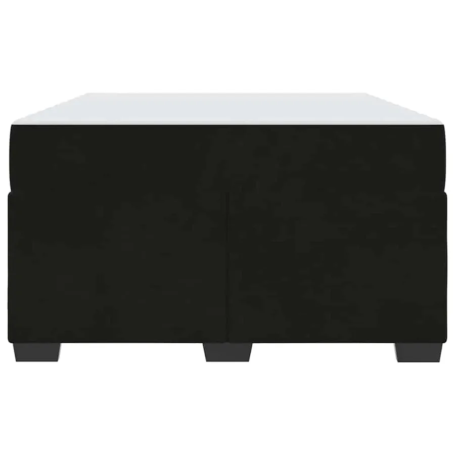 Cadre de lit avec matelas Noir 120 x 190 cm tissu - 5