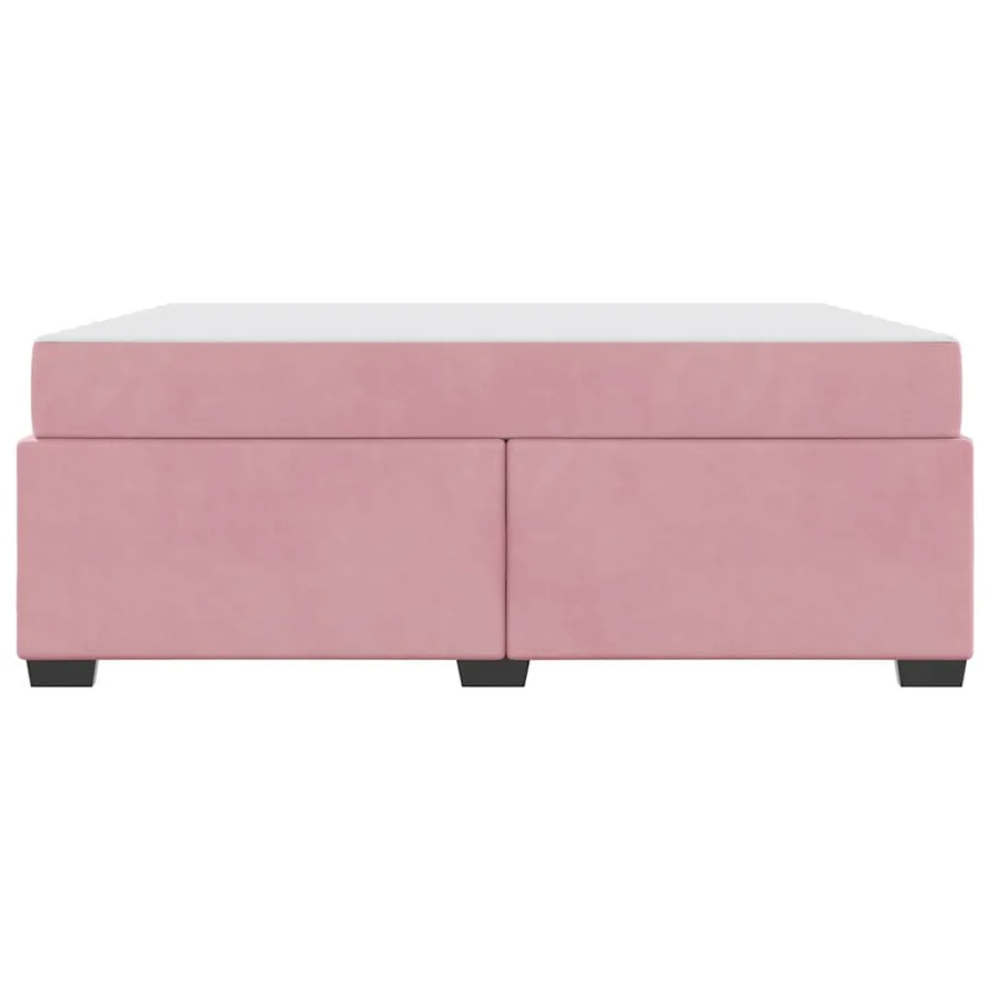 Cadre de lit avec matelas Rose 180 x 200 cm tissu - 5