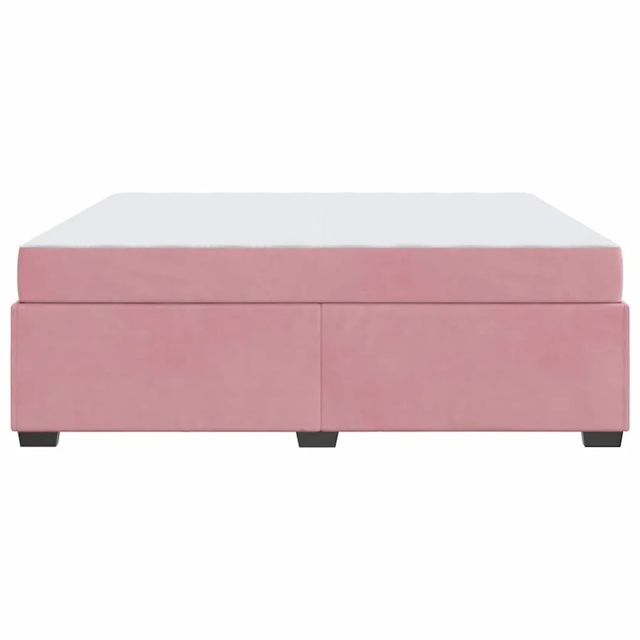 Cadre de lit avec matelas Rose 180 x 200 cm tissu - 6