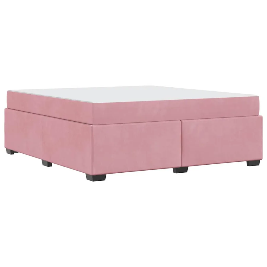 Cadre de lit avec matelas Rose 180 x 200 cm tissu - 7