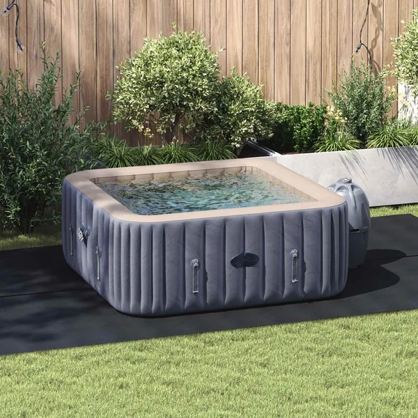 Tapis de piscine Noir 420 x 220 x 0,1 cm Tissu non tissé