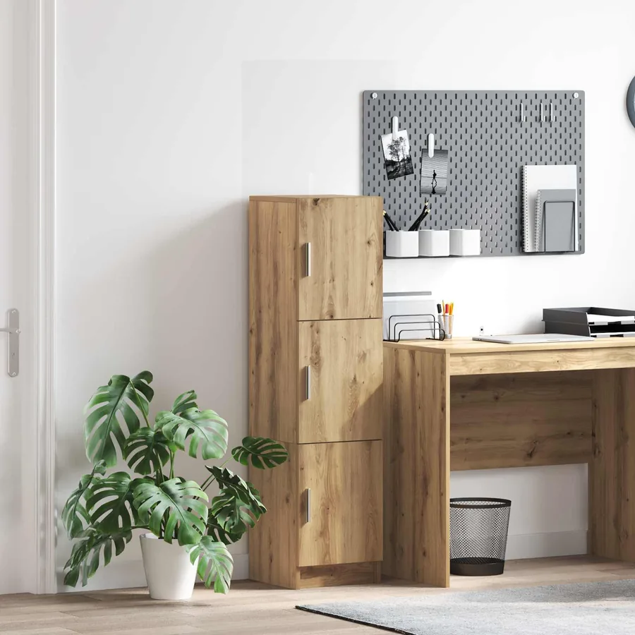 Haut Armoire Chêne artisanal 31.5 x 32 x 122.5 cm