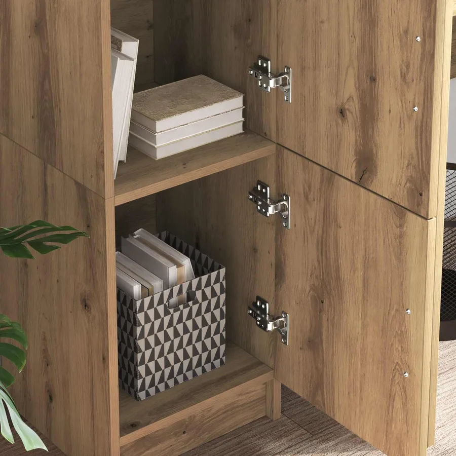 Haut Armoire Chêne artisanal 31.5 x 32 x 122.5 cm - 4