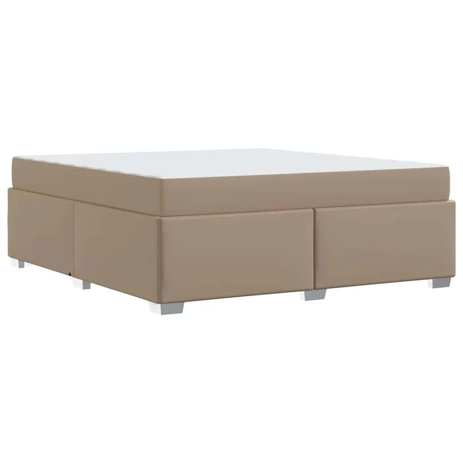 Cadre de lit avec matelas Cappuccino 180 x 200 cm tissu - 7