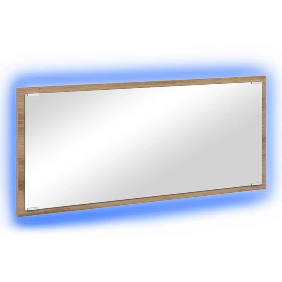Miroir Chêne artisanal 90 x 8,5 x 37 cm Bois d'ingénierie - 2