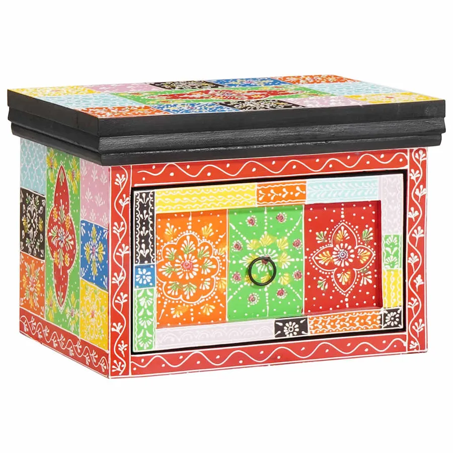 Cabinet de chevet avec tiroir 2 pcs Multicolore 40 x 30 x 28 cm - 2