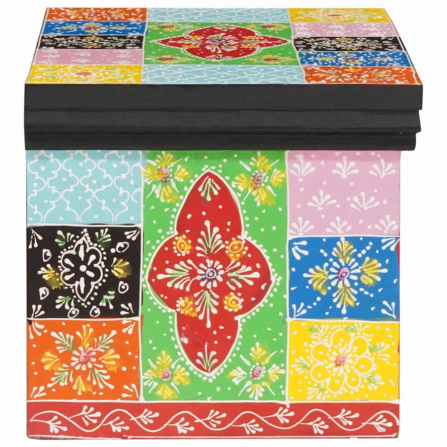 Cabinet de chevet avec tiroir 2 pcs Multicolore 40 x 30 x 28 cm - 4