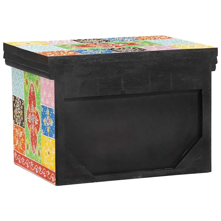 Cabinet de chevet avec tiroir 2 pcs Multicolore 40 x 30 x 28 cm - 5