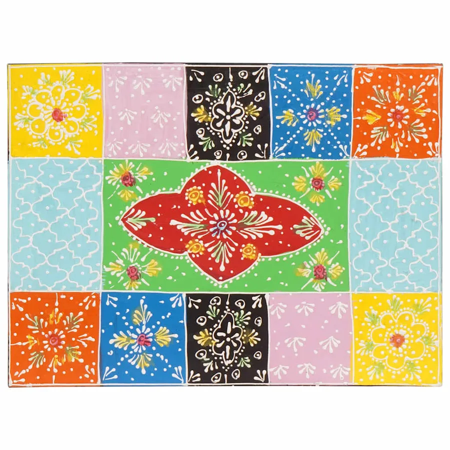 Cabinet de chevet avec tiroir 2 pcs Multicolore 40 x 30 x 28 cm - 6