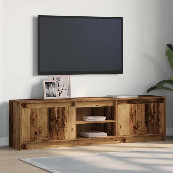 Unites TV 180 x 34 x 50 cm Marron Bois d'ingénierie