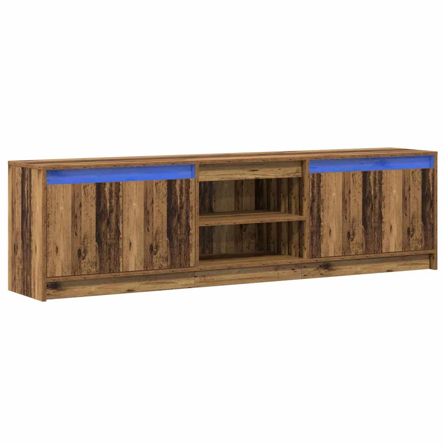 Unites TV 180 x 34 x 50 cm Marron Bois d'ingénierie - 2