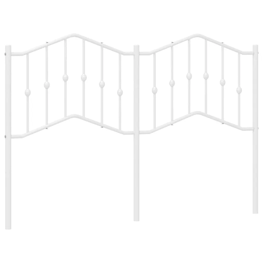 Tête de lit de remplacement métal blanc 150 cm - 2