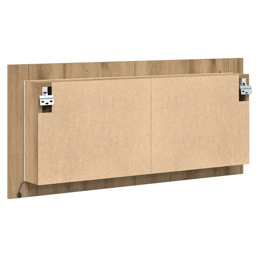 Cabinet Miroir LED Chêne artisanal 100 x 12 x 45 cm - 8
