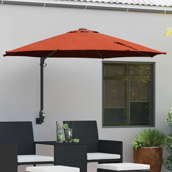 Parasol de jardin Terre cuite 248 x 248 x 148 cm