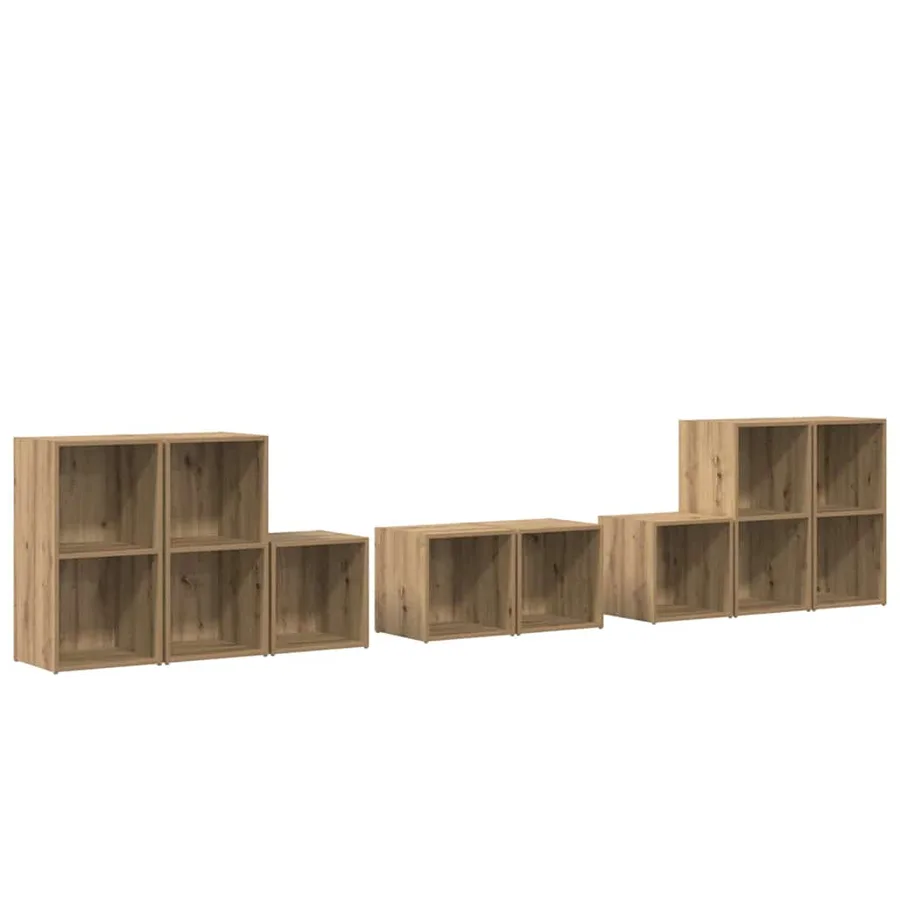 Ensemble de meubles TV 8 pcs Chêne artisanal Bois d'ingénierie - 2