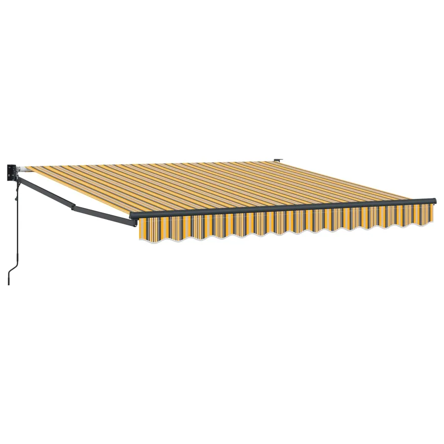 Auvent rétractable Multicolore 350 x 250 cm Polyester et métal - 2