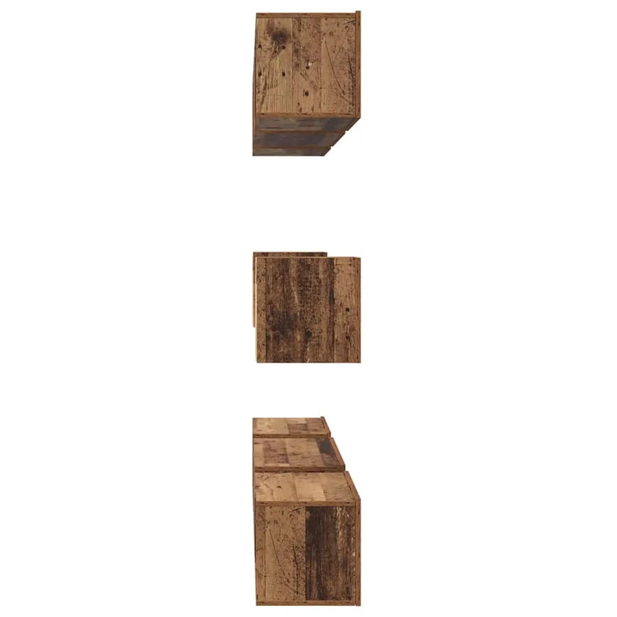 Ensemble meuble TV 8 pcs Bois Ancien Bois d'ingénierie - 9