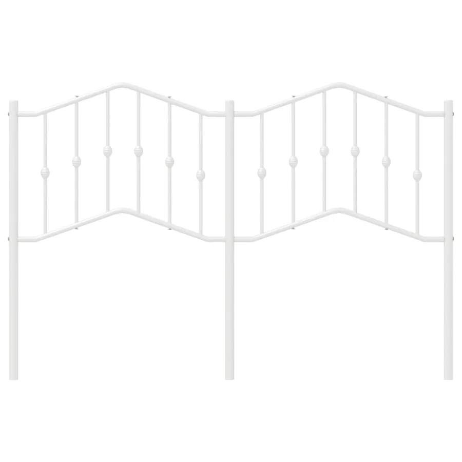 Tête de lit de remplacement métal blanc 135 cm - 4