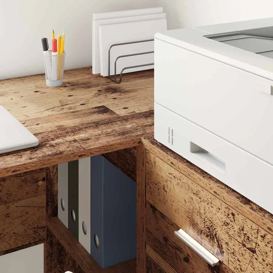 Buffet avec tiroir Bois ancien 38 x 34 x 75 cm - 4