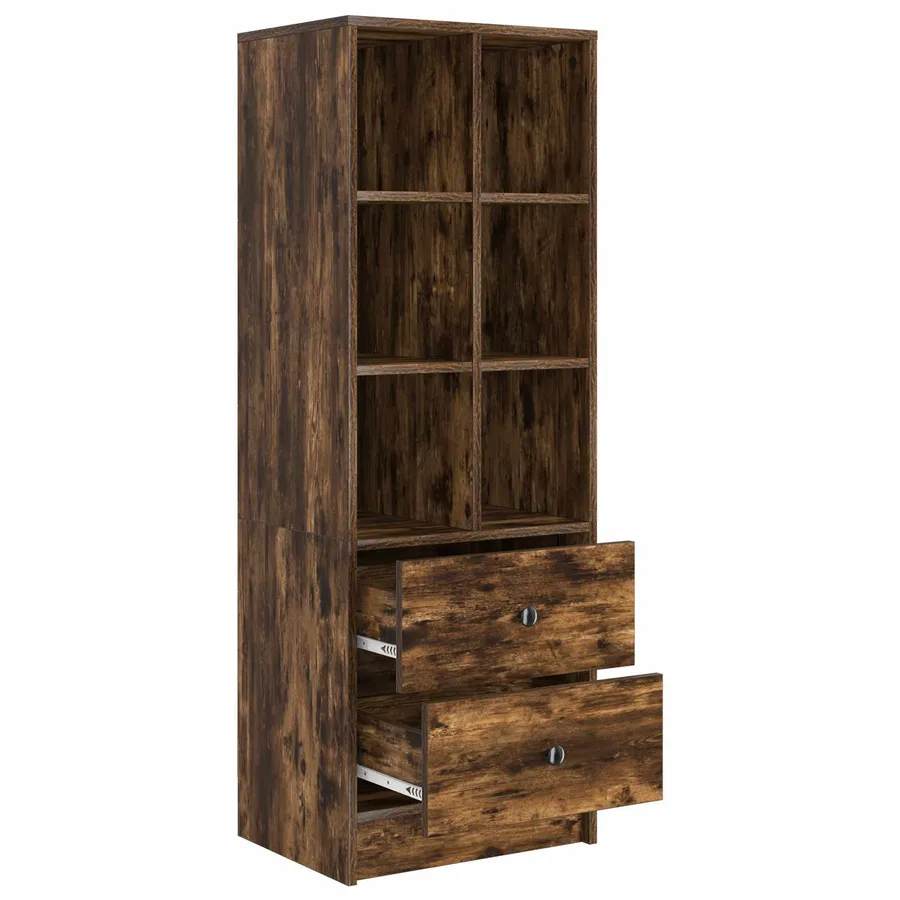 Haut Armoire avec tiroir Chêne fumé 45,5 x 34 x 127 cm - 5