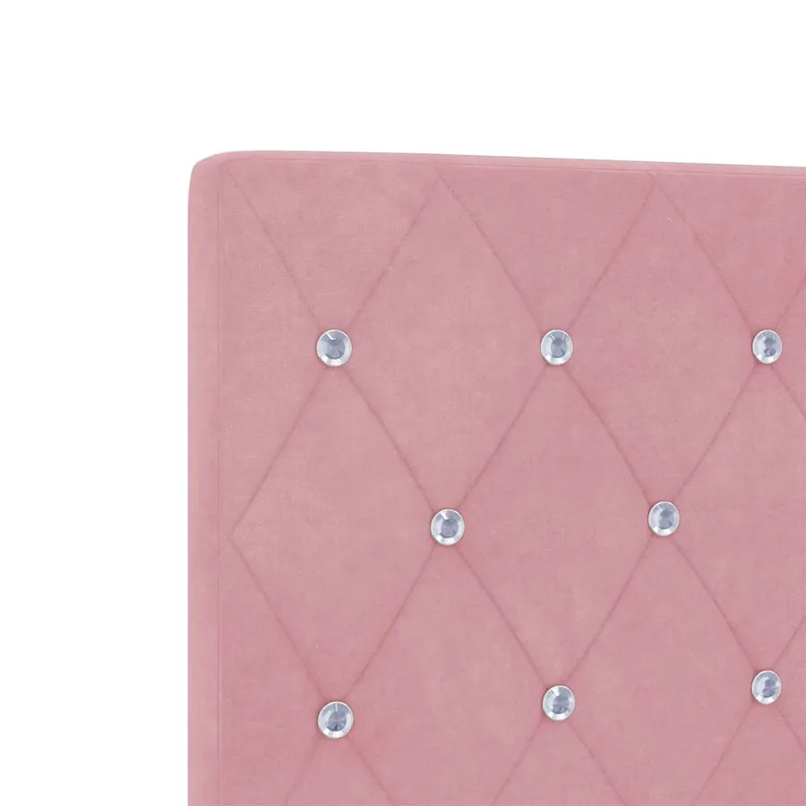 Tête de lit Rose 200 cm Velours - 7