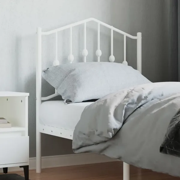 Tête de lit de remplacement métal blanc 75 cm