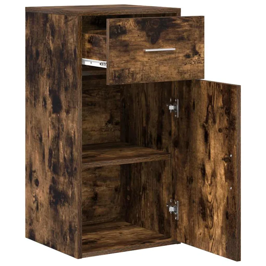 Buffet avec tiroir Chêne fumé 38 x 34 x 75 cm - 5