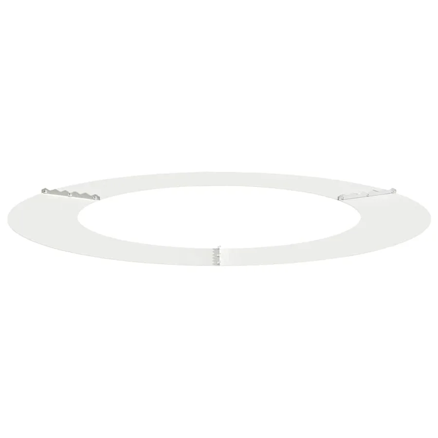 adapté pour anneaux d'arbre plats 5 pc Blanc Ø60/90 cm Acier - 4