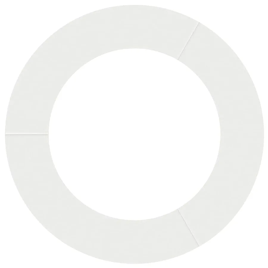 adapté pour anneaux d'arbre plats 5 pc Blanc Ø60/90 cm Acier - 5