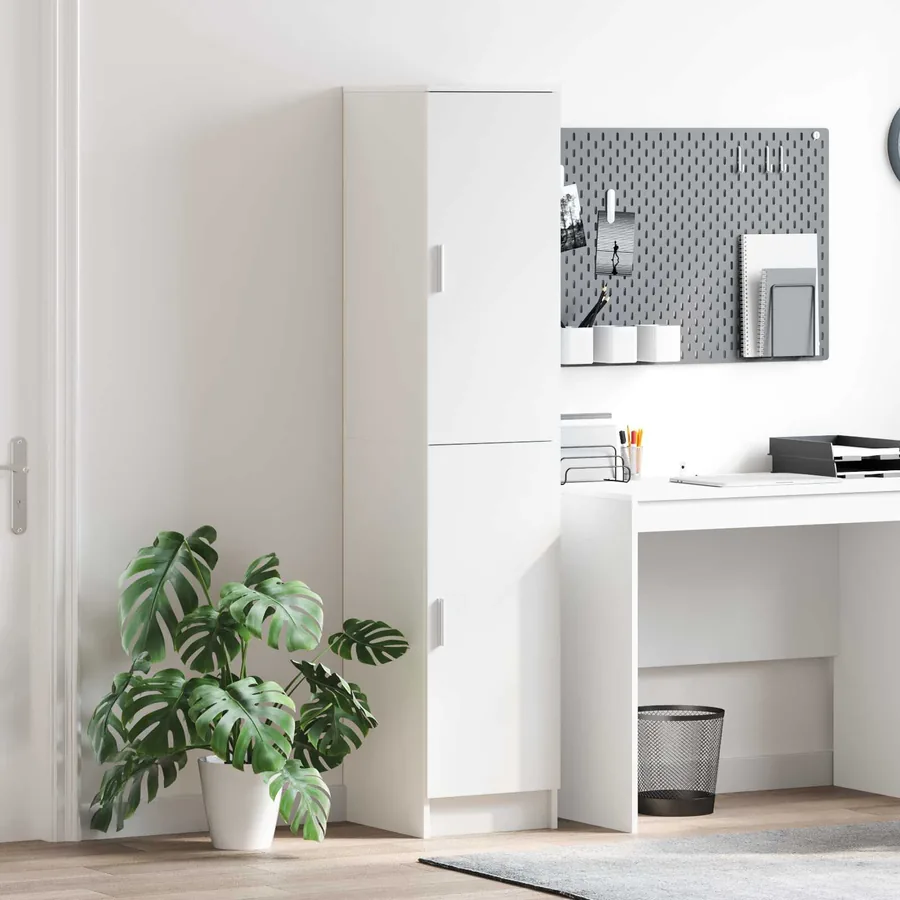 Haut Armoire Blanc 35 x 39 x 168 cm